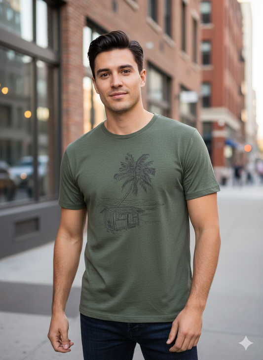 Playera Banana Republic verde cabaña