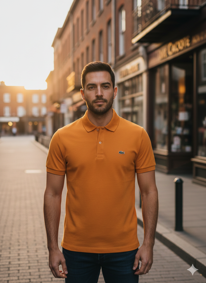 Polo Diseño clasico Regular Fit Naranja