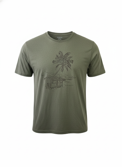 Playera Banana Republic verde cabaña