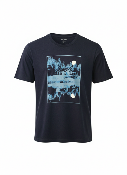 Playera Banana Republic Negra Lago