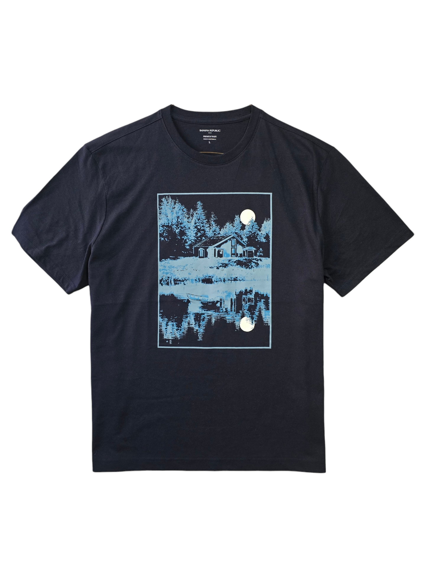 Playera Banana Republic Negra Lago