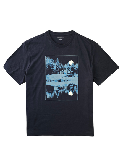 Playera Banana Republic Negra Lago