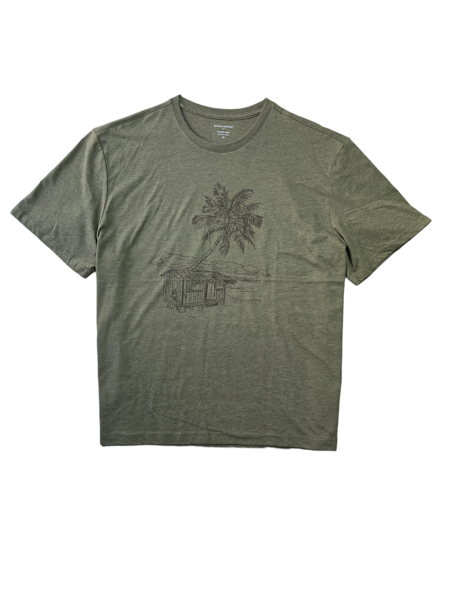 Playera Banana Republic verde cabaña