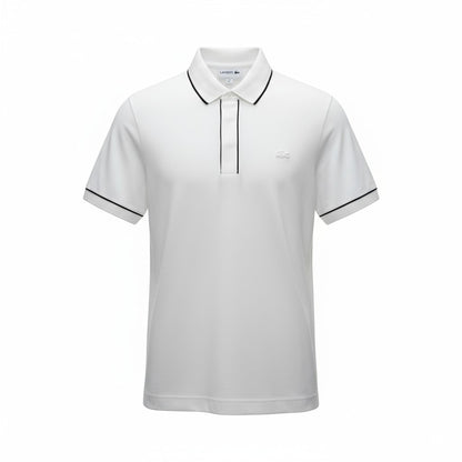 Polo de Piqué Lacoste Blanca, Corte Regular