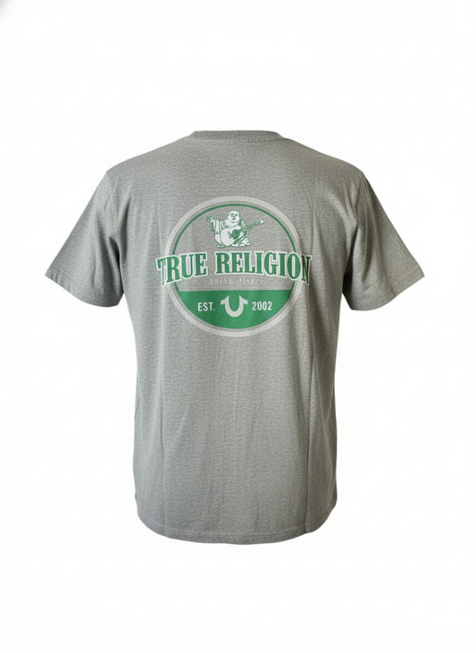 Playera True Religion Gris Buda espalda