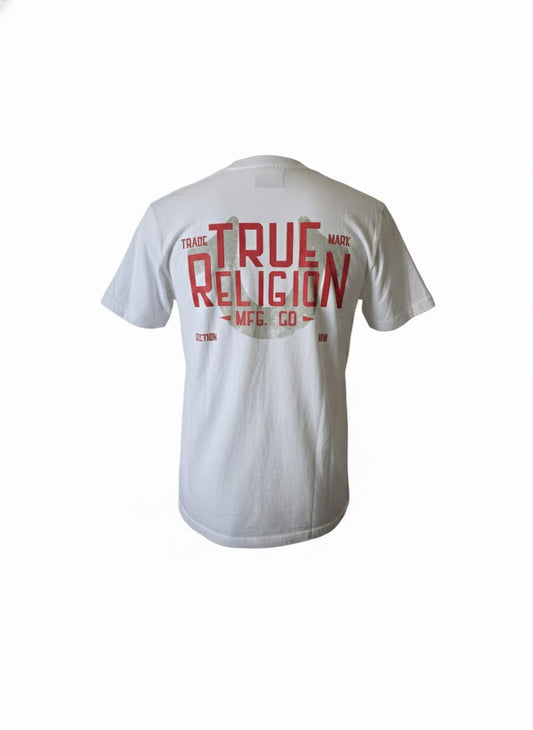 Playera True Religion Blanco Estampado espalda