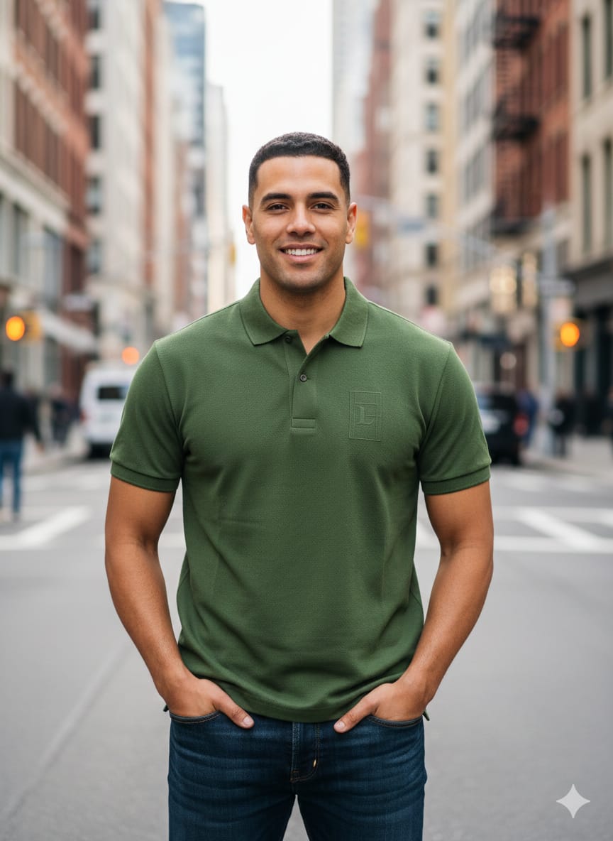 Polo Diseño clasico Fit Verde