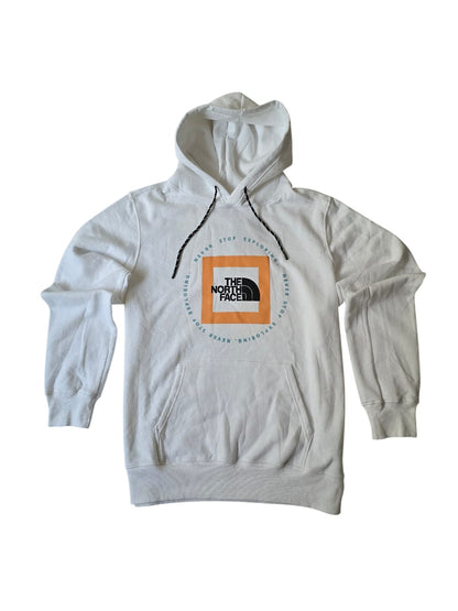 Sudadera con capucha  The North Face blanca cuadro pecho