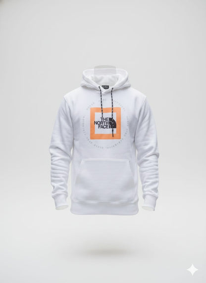 Sudadera con capucha  The North Face blanca cuadro pecho